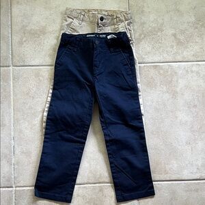 Old Navy Kids Navy and Tan Pants Set